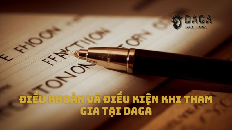 Điều khoản và điều kiện khi tham gia tại Daga