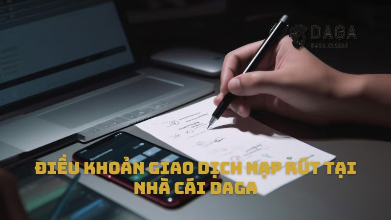 Điều khoản giao dịch nạp rút tại nhà cái Daga