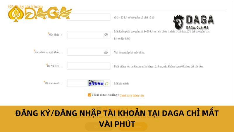 Hướng dẫn cách đăng nhập Daga cho anh em tân thủ